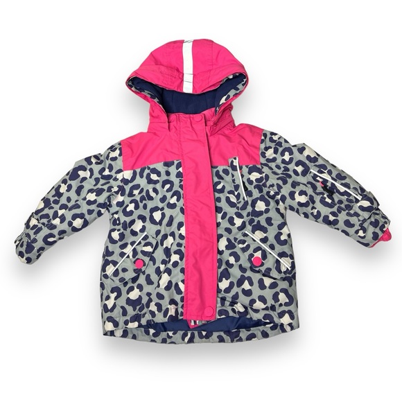 Boden Other - Mini Boden Toddler Girls All Weather Snow Ski Jacket size 2-3Y Leopard Lined